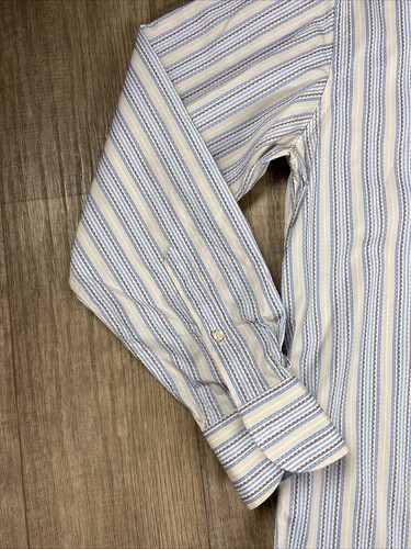 Vicri Porto Striped Shirt Men’s Size 16.5 - Picture 2 of 10
