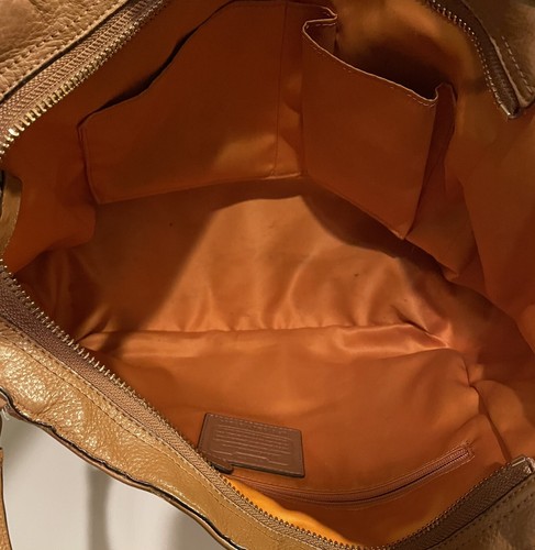 Bolso de hombro para mujer Coach de cuero marrón claro (bronceado oscuro) - Imagen 7 de 10