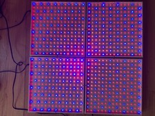 4x FULL SPECTRUM 14W LED PANEL GROW LIGHTS HYDROPONIC FLOWER PLANT GREEN 56W 900