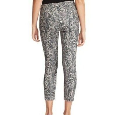 Jessica Simpson Anaconda Kiss Me Frayed Cropped Jeans Snake