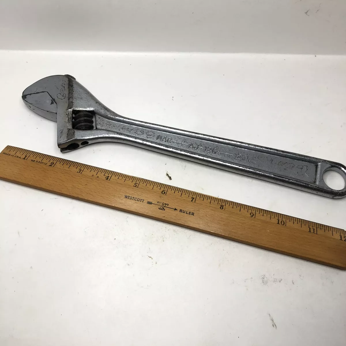 Vintage Mac Tools AJ 12C Adjustable Wrench 12