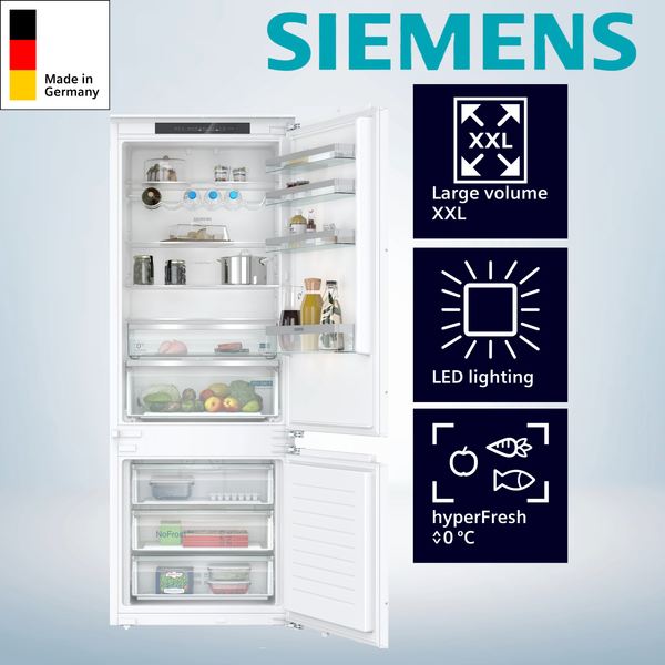 Siemens KB96NVFE0 KüHl-Gefrierkombination 256 Kwh/Jahr Inhalt KüHlbereich 285-image