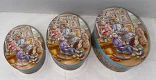 R.O.C. Set Of 3 Easter Bunny Oval Nesting Boxes Made In Taiwan