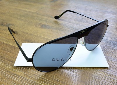 Gucci GG0908S 004 Aviator Sunglasses (Grey/Black Lens) s-l1200.jpg main image 4