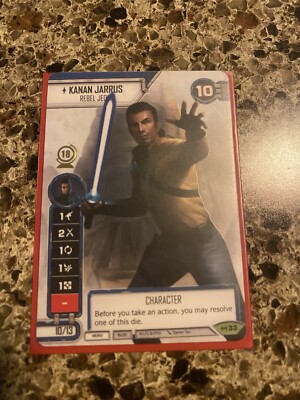 Star Wars Destiny CCG, EaW 33 Kanan Jarrus - Rebel Jedi, Spotgloss, Mint, FFG