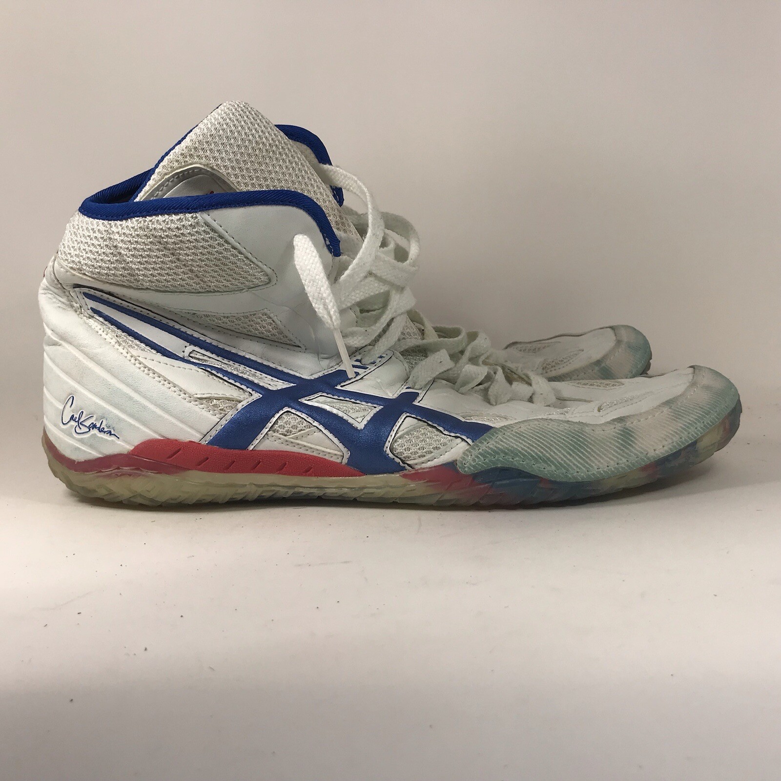 Vintage ASICS Cael Sanderson V2.0 RWB Wrestling Men's Shoes Size 13 Rare  JY501 | eBay