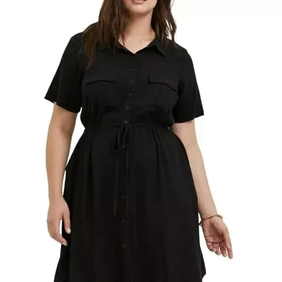 short yellow dress Golden Yellow Cotton Poplin Fit and Flare Short Button-Down Shirt Dress 26" / Custom Height (Free)