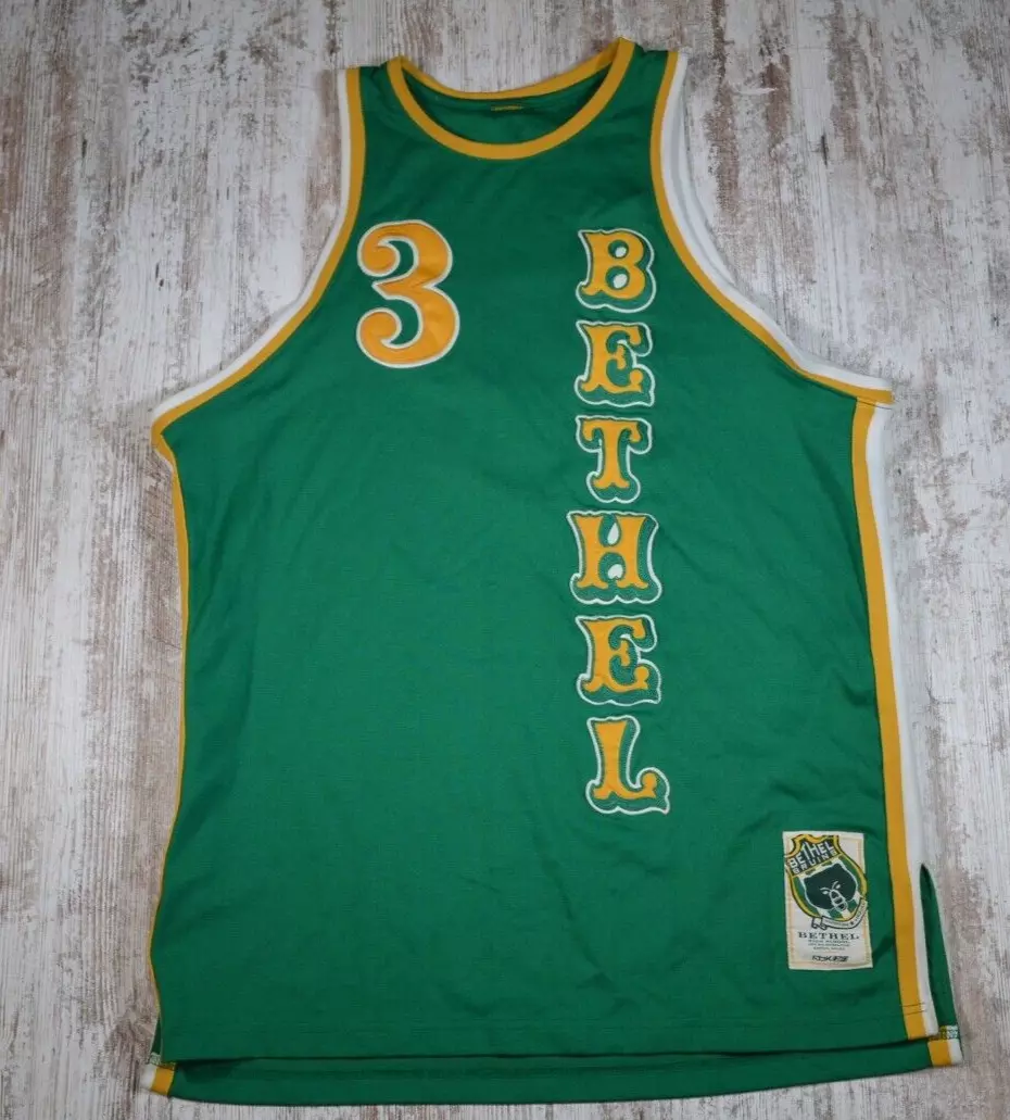 JordansSecretStuff Allen Iverson Bethel High School Football Jersey Custom Throwback Retro Jersey XL