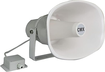CMX Audio HSK-15TSEN Outdoor Horn Speaker with EN54-24 Certification, White