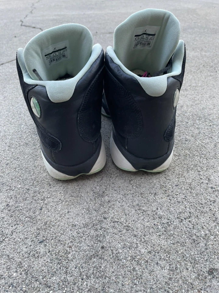 Air Jordan 13 Retro Black Mint Foam (GS) 439358-015 Size 9.5y - Image 2 of 4