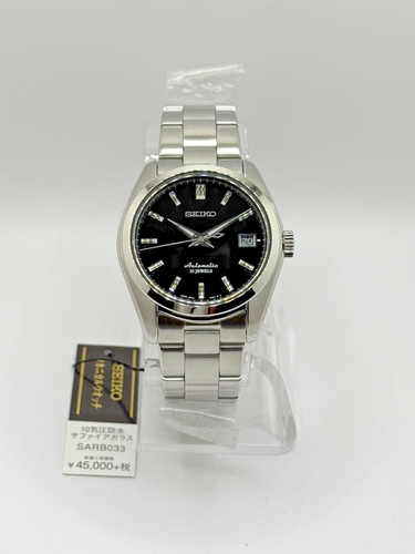 Brand NEW SEIKO SARB033 Automatic Men Watch Black & Silver Dial Japan Model
