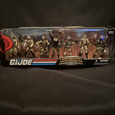 GI Joe 25th Anniversary COBRA Desert Assault Squad Extreme Conditions Figure Set