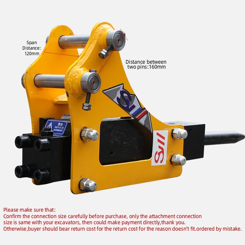Hydraulic Crushing Hammer Breaker For 4000lbs Mini Excavator Attachment