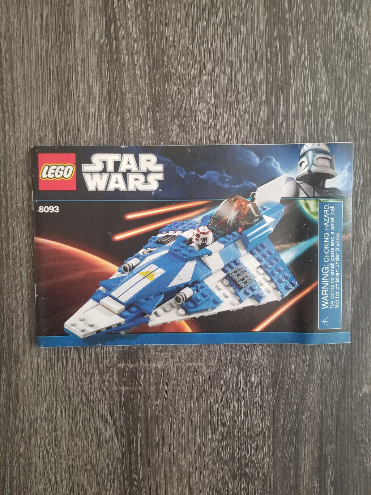 LEGO STAR WARS 8093 PLO KOON'S JEDI STARFIGHTER Manual Only