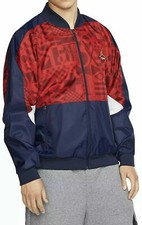 Nike Air Jordan Flight Legacy FIBA Jacket CJ9082-451 Red Blue Men's Size XL New