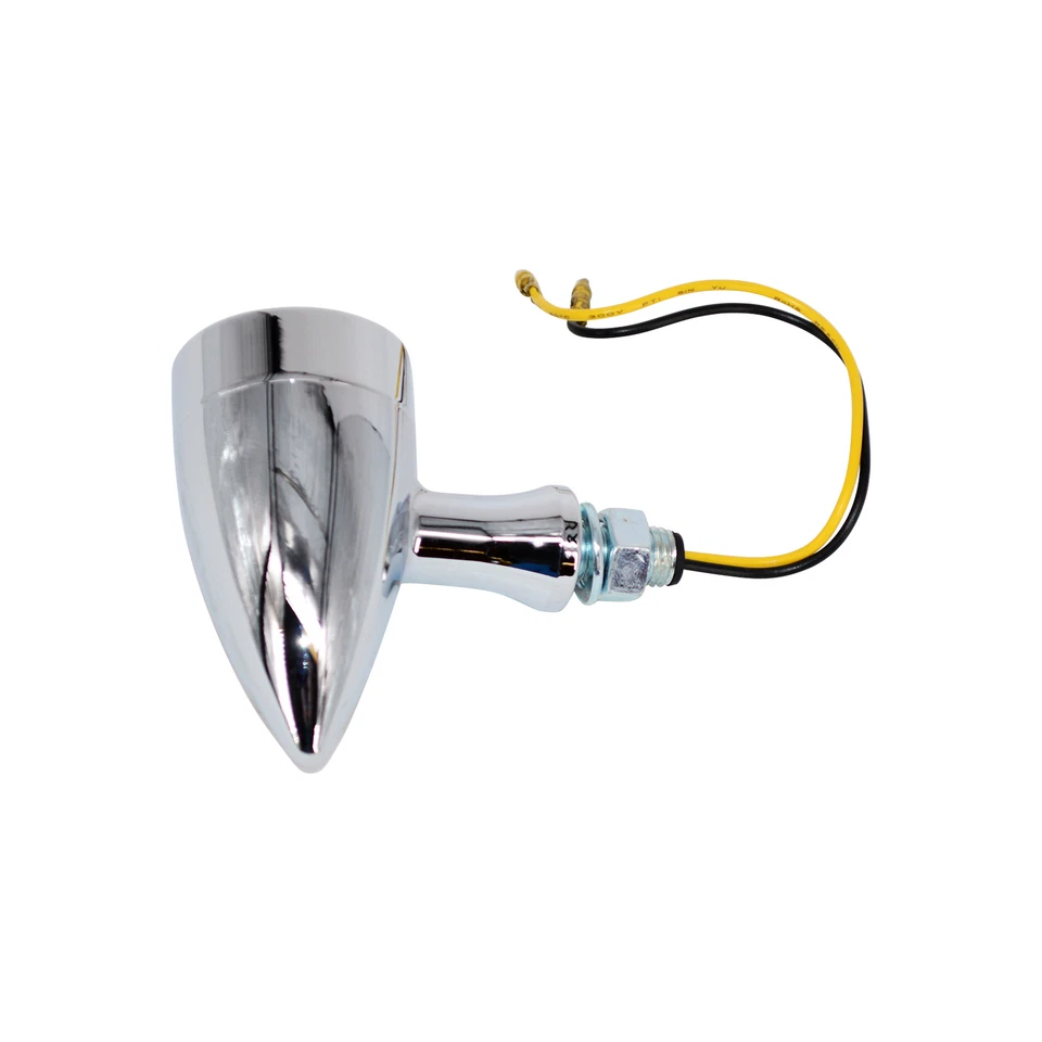 Motorcycle Chrome/Black LED STAR Turn Signals led Red Light Fit For Harley Foto 2 de 3