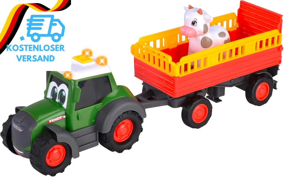 BESUCHE DEN DICKIE TOYS-STORE Dickie Toys ABC Bauernhof-Traktor Fendti Ab 1 Jahr (30 Cm) - Fendt Trecker Mit B