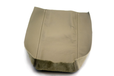 Custom-Fit Real Leather Center Console Lid Cover – Beige For 2010-2015 Toyota Prius