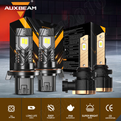 For Dodge Durango 2004-2006 AUXBEAM 6000K LED Headlight High Low Beam +Fog White