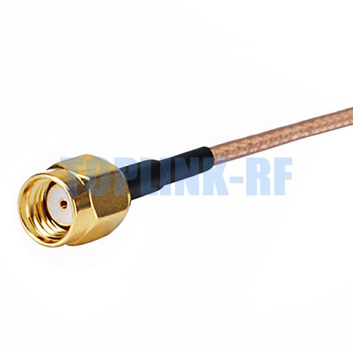 SMA Male Plug to RP-SMA Male ( Jack Pin ) Connector RF Pigtail Coax RG316 Cable - Zdjęcie 2 z 4