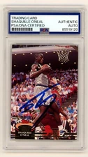 Shaquille O'Neal 1992-93 Topps Stadium Club #247 RC Signed PSA Auth. Auto Shaq
