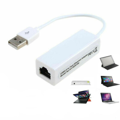 USB 2.0 to Ethernet RJ45 Internet LAN 10/100Mbps Network Converter Adapter Cable