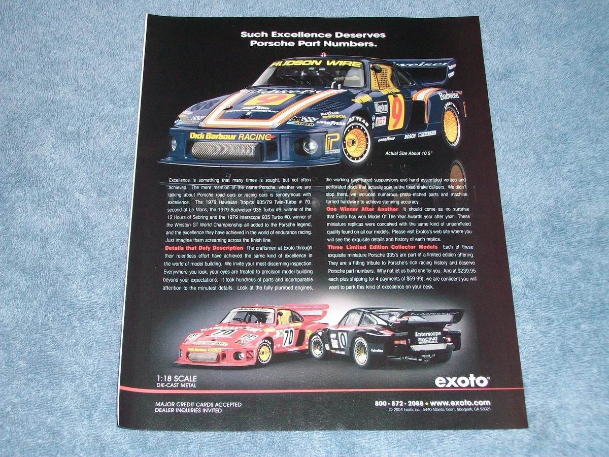Exoto Porsche Diecast Racing Cars Just Listed 2026