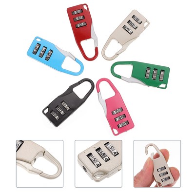  6 Pcs Password Portable Door Lock Padlock with Required Locker