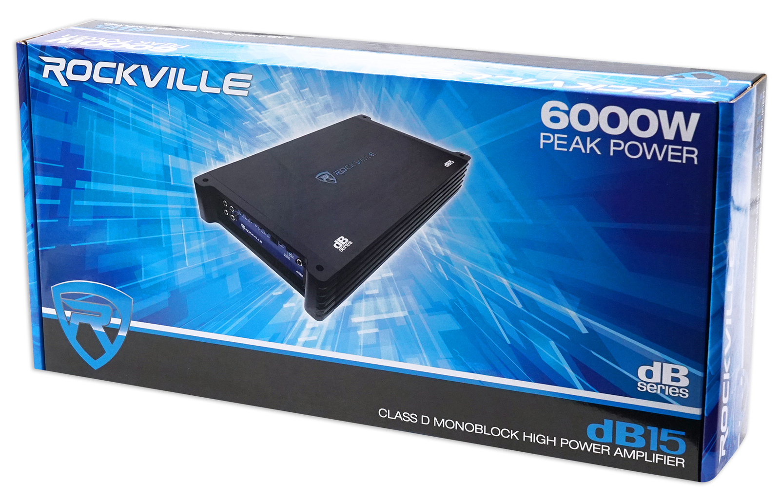 Rockville dB15 6000 Вт Пиковый 1500 Вт Среднеквадратичный Монофонический усилитель на 2 Ом Комплект усилителей