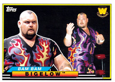 Bam Bam Bigelow 2018 Topps Heritage WWE Big Legends Insert Card #BL-3