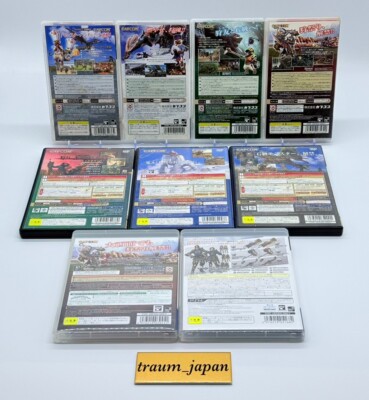 SONY PS2 & 3 & PSP Monster Hunter Frontier G series 9games set