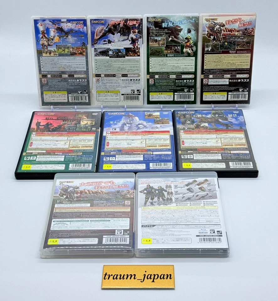 SONY PS2 & 3 & PSP Monster Hunter Frontier G series 9games set from Japan - Image 2 of 4