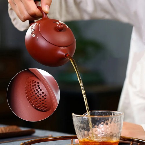 240ml Authentic Yixing Purple Clay Teapots Famous Handmade Xishi Tea Pot - Picture 6 of 7