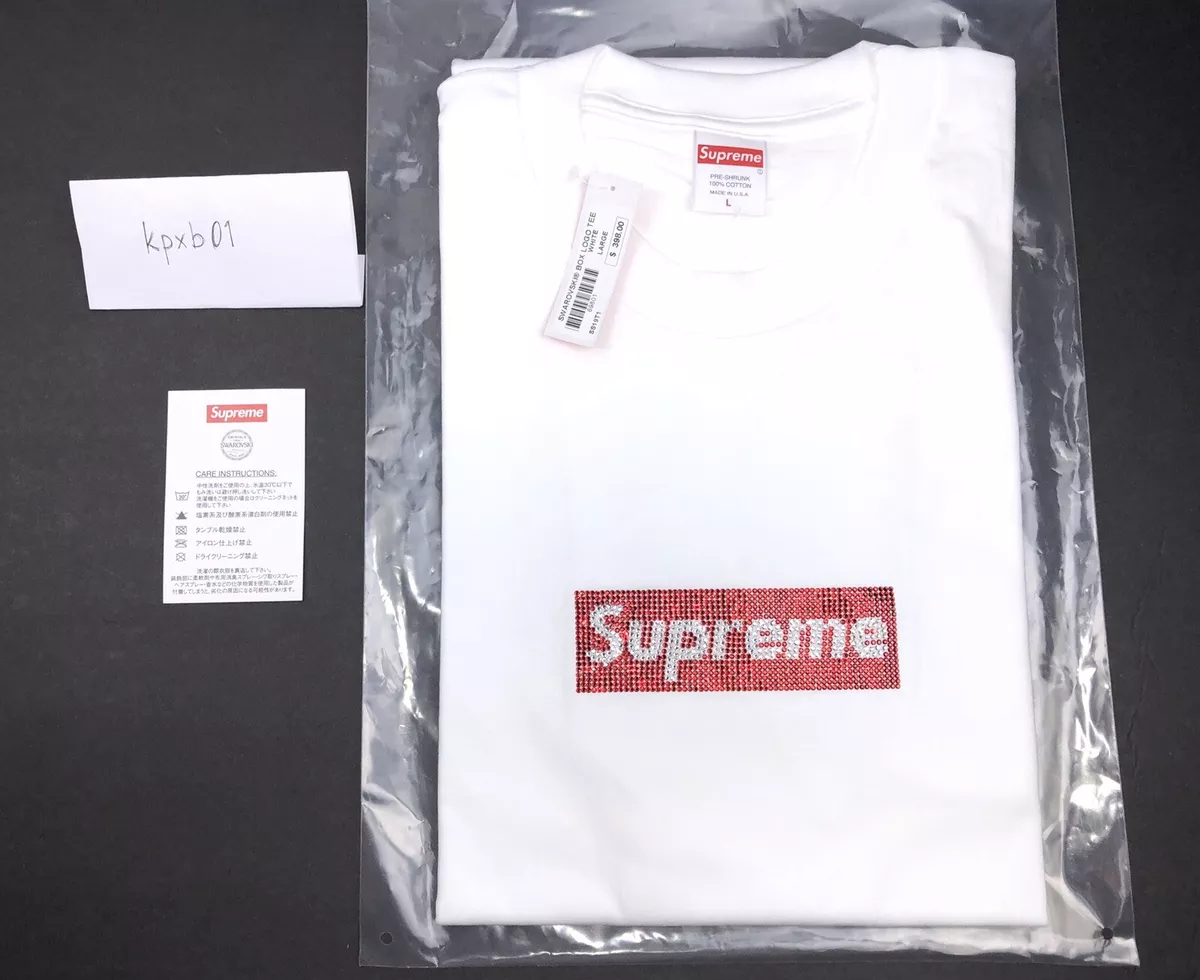 SUPREME BOX LOGO T-SHIRT - WHITE/RED