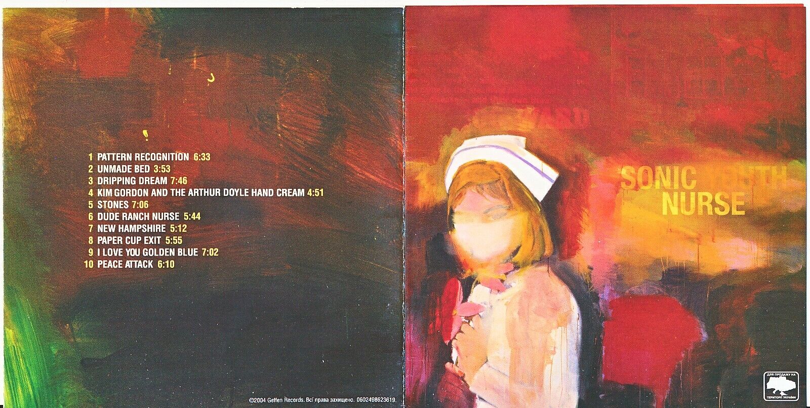 Sonic Youth Sonic Nurse 2004 Ukraine Licensed CD  EX 