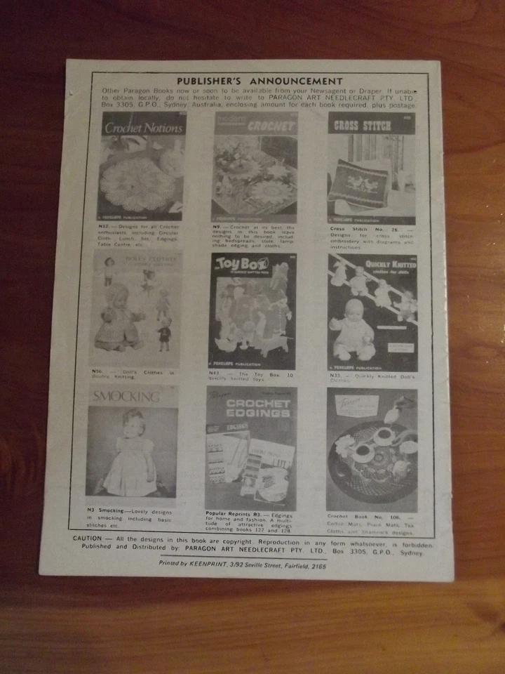 CROCHET PATTERN BOOK PARAGON NO. 129 DOILIES GREAT * MUST SEE - Image 2 of 2