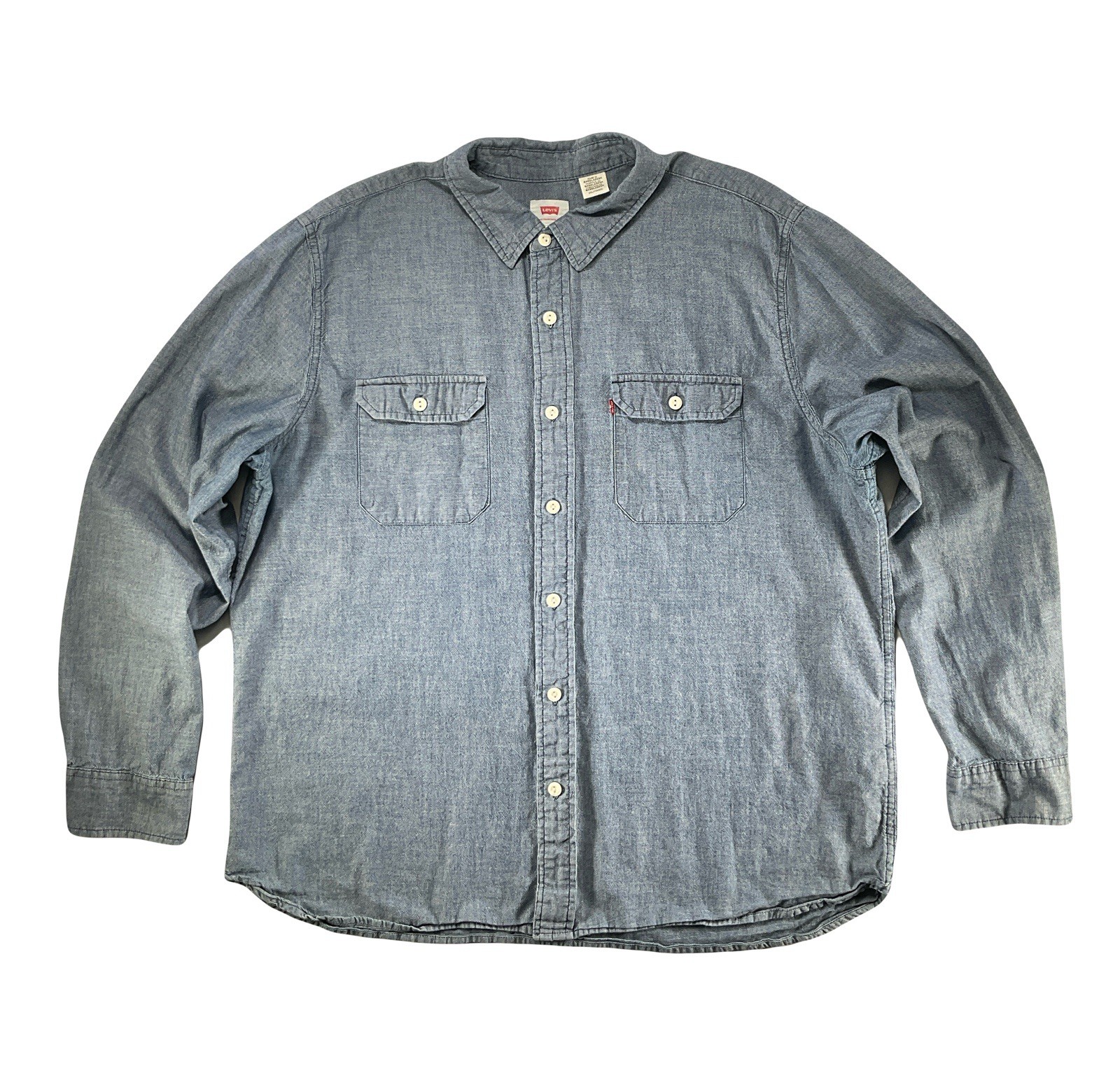 Levi's Class Worker Overshirt Button Down Collare… - image 3