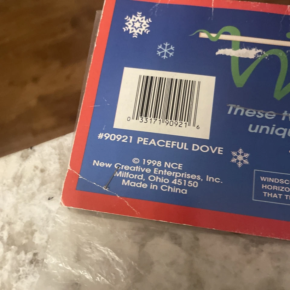 Paloma pacífica Windsculpts de colección #90921 por NCE bandera de patio 1998 - NUEVO Foto 3 de 4