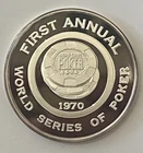 Rare Horseshoe Casino First Annual World Series Poker 1 T-oz 999 Silver Round