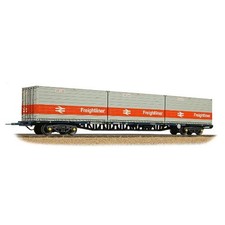Bachmann 38-626A BR FFA Inner Flat BR Blue 3 x Type L Freightliner Containers OO