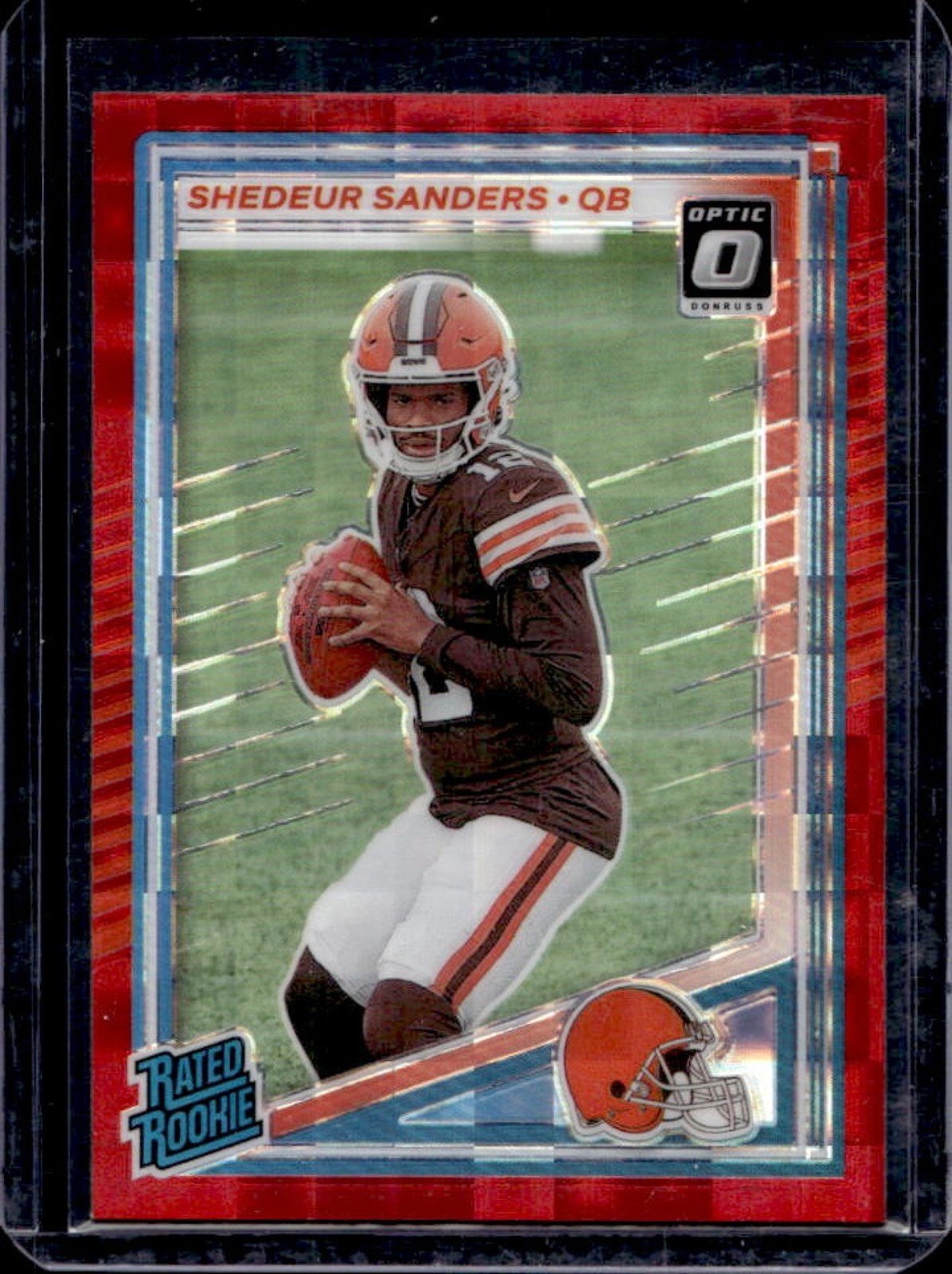 2025 Donruss Shedeur Sanders Optic Rated Rookie Preview Red Pandora RC #306