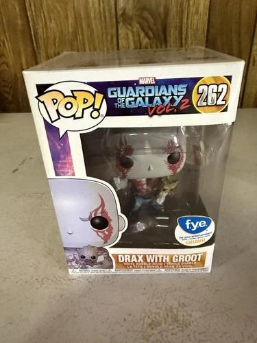 Funko Pop! Marvel Guardians of the Galaxy Drax with Groot #262 FYE Exclusive