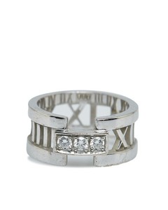 Preloved Tiffany Vintage Elegant Band Style Ring with Sparkling Stone Accent