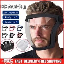 Full Face Super Protective Mask Anti-fog Shield Safety Transparent Head Cover