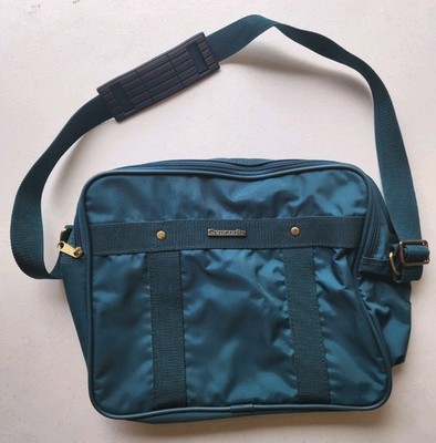 Teal Samsonite Italiano Shoulder Travel, Carry On, Lay Flat Bag Made In Taiwan