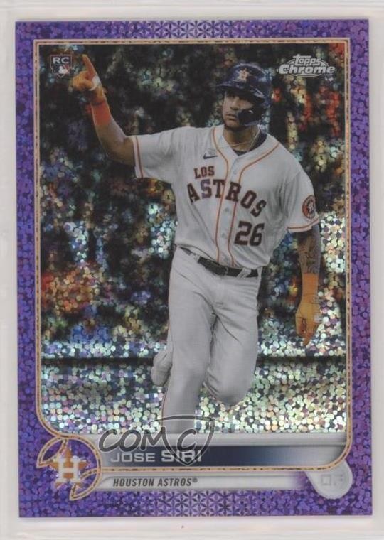 2022 Topps Chrome Purple Speckle Refractor 70/299 Jose Siri #204 Rookie RC y6s
