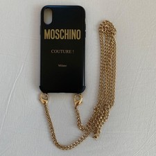 Custodia smartphone Moschino con cinturino Iphonexr design di lusso raro modello limitato
