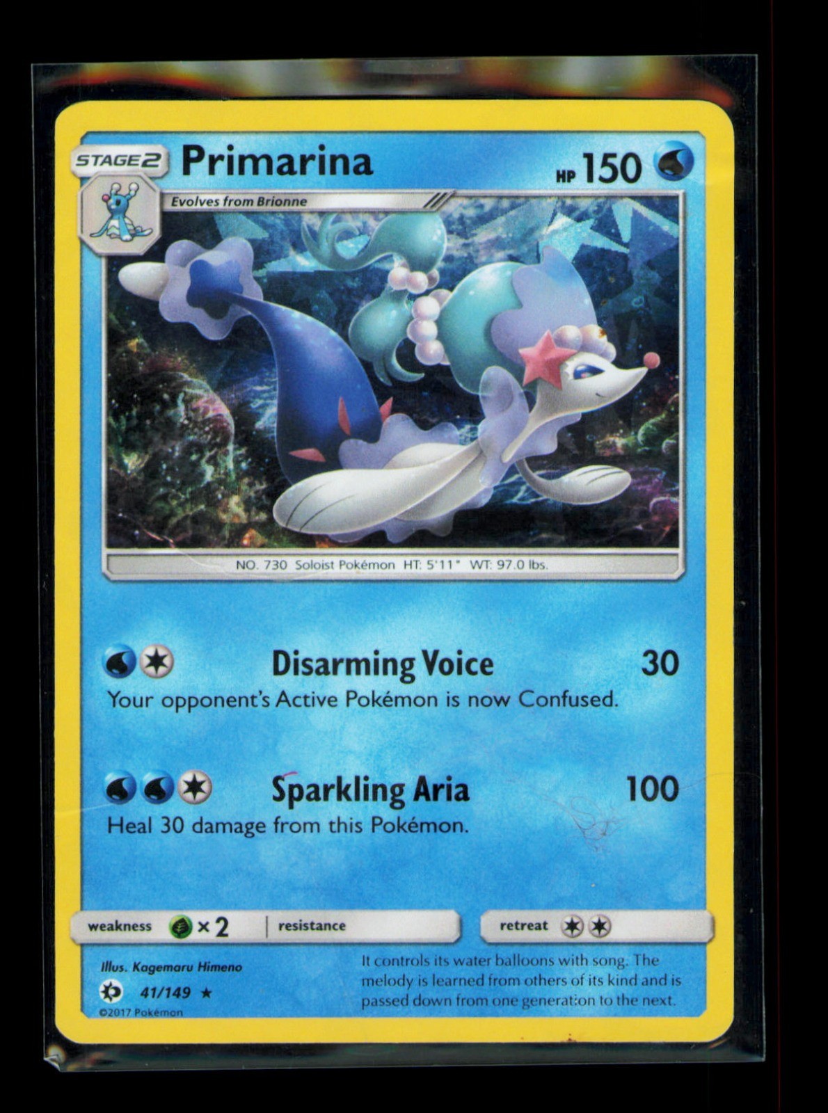 Primarina - (Cracked Ice Holo) Holo Holo Rare Deck Exclusives 041/149 HP