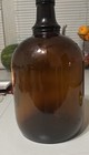 Vintage One Gallon Amber Glass Jug ~ Vintage Glass AMERICANA ART Antique Old — photo 5