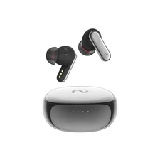 Viaim Nano+ AI Earbuds | Real-Time Translator, Transcriber & Recorder - Silver
